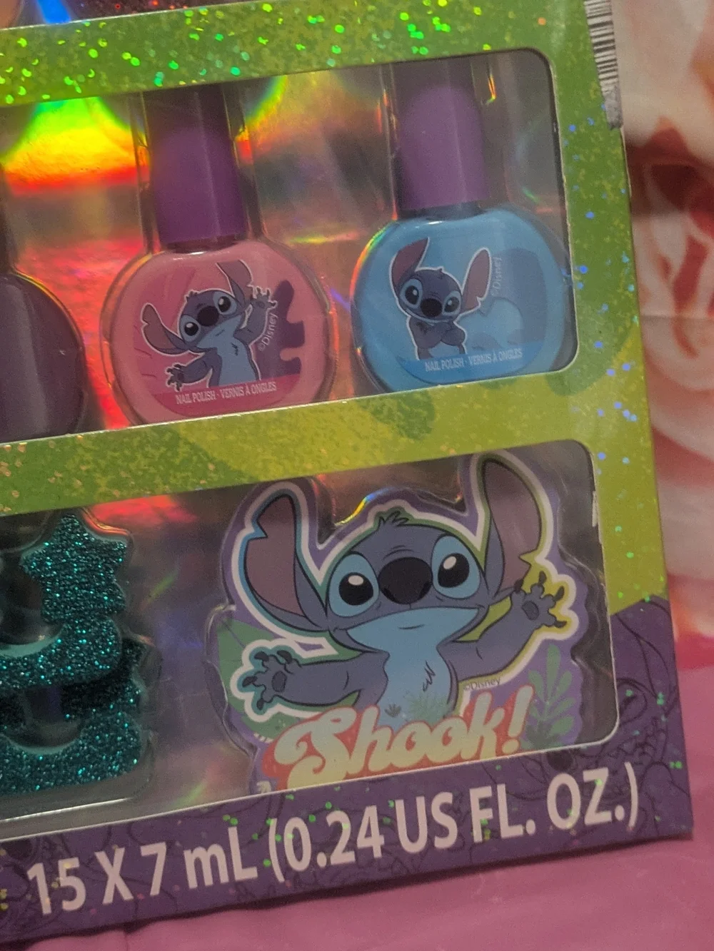 Disney Stitch Kids Nail Polish Set - Purple & Multicolor